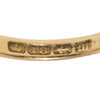 English Hallmarks on Antique 18 Ct Gold Ring Set with Pearls