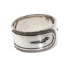 Antique Victorian Silver Button Cuff Bangle