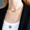 Necklace stack with Angel Wings Pendant Necklace