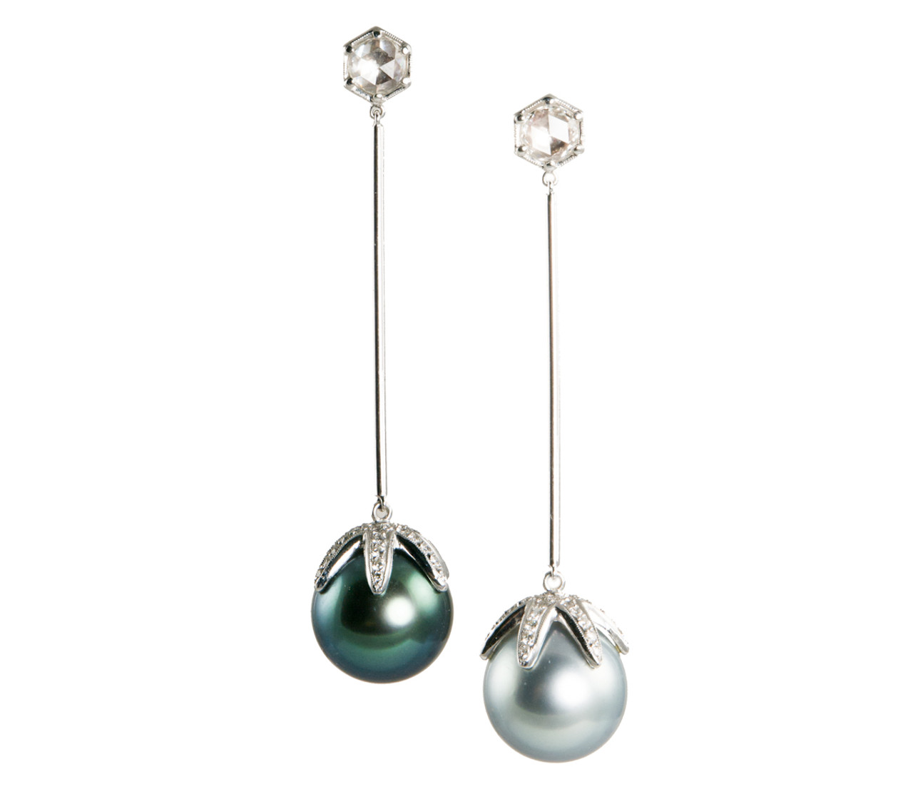 Glitzy Pearl Drop Earrings – D-Star Jewellery