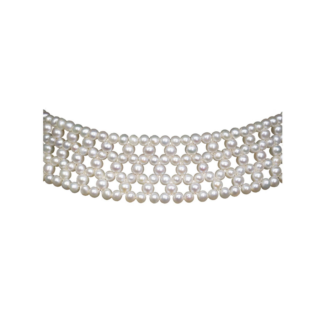 Gold Pearl Choker Necklace, Bridal Wedding Jewelry – AMYO Bridal