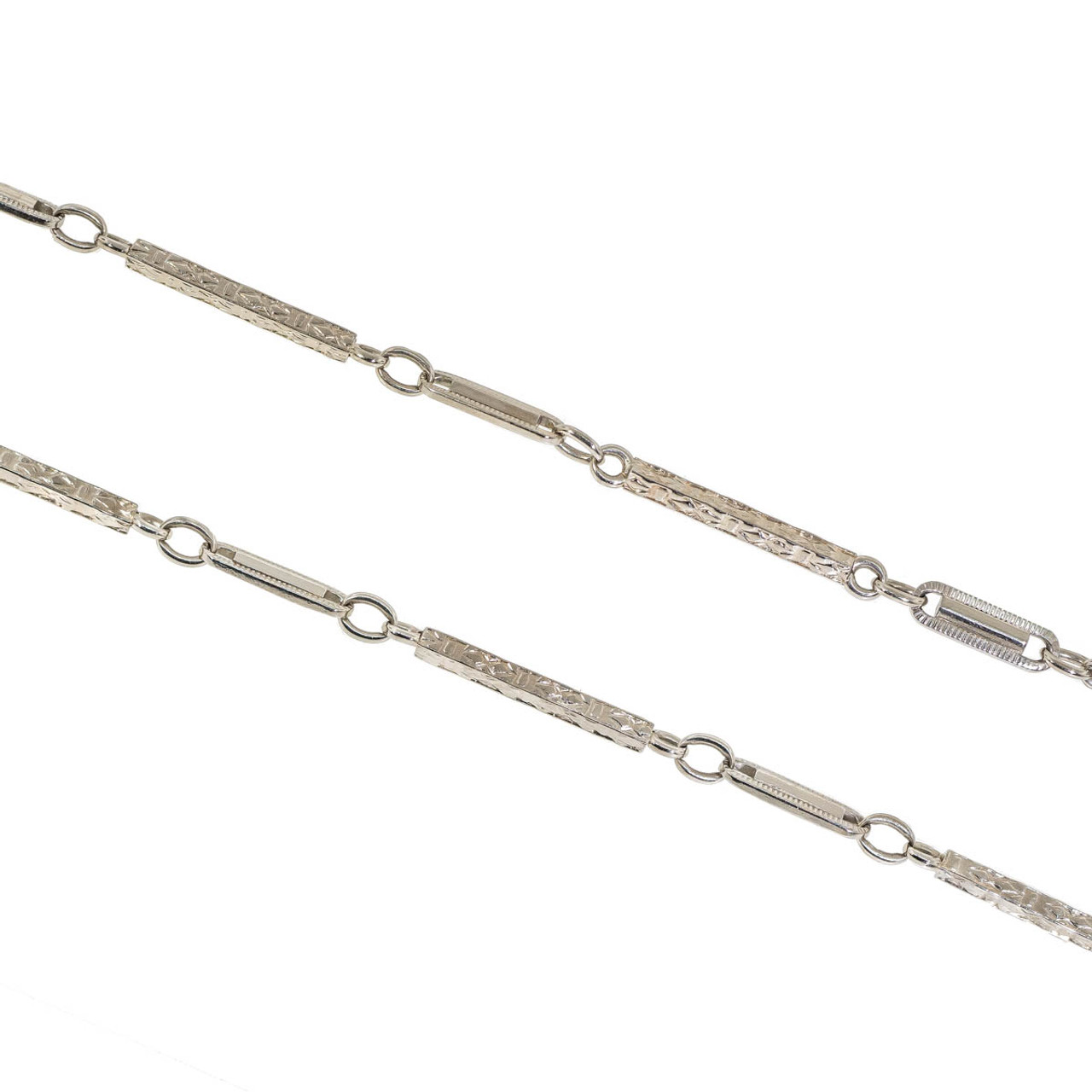 Marylebone 9k White Gold Chain Necklace | Astrid & Miyu Necklaces