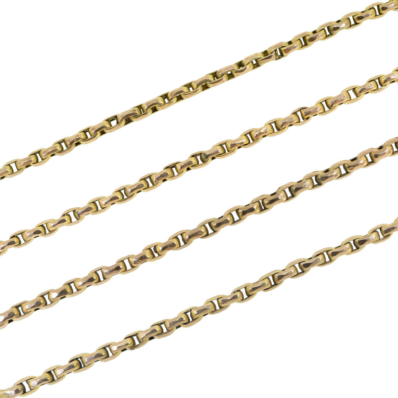 Antique Victorian 18ct Gold Rope Guard Chain Necklace – Antique Jewellery  Online