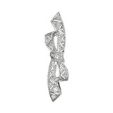 Antique: Diamond Bow Pendant in Platinum Antique: Diamond Bow Pendant in Platinum