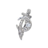 Vintage Diamond Crescent Moon, Single Stud Earring Vintage Diamond Crescent Moon, Single Stud Earring