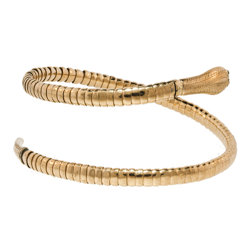 Gold Snake Wrap Bracelet