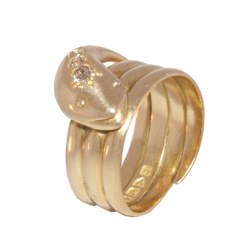 Triple Snake Ring - 8 For Sale on 1stDibs