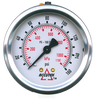 0-160 PSI  - 2-1/2" Liquid Filled - Stainless Case - Brass Center Back Mount - Pressure Gauge  PG-160CG25