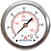 0-160 PSI  - 2-1/2" Dry - Stainless Case - Brass Center Back Mount - Pressure Gauge  PG-160ZRCD25