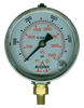 0-5000 PSI  - 4" Liquid Filled - Stainless Case - Brass Stem Mount - Pressure Gauge  PG-5000SG4