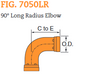 Fig. 7050LR 90° Long Radius Elbow 1 1/4"