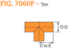 Fig. 7060P Plain End Tee 5"