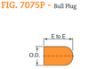 Fig. 7075P Plain End Bull Plug 8"