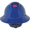 Unvented Full Brim Style Hard Hat w/Uvicator Sensor, Ratchet  H-810R-UV