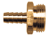 3/4"-11.5 x 1/2" Brass Hose Barb - Male Water Hose Connector  193-8