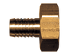 3/4"-11.5 x 5/8" Brass Female Water Hose Swivel - Hose Barb  195-10
