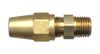 3/8 x 1/4" Brass DOT Metal Line Compression - Male NPT Connector  1168-6B