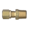 1/2 x 3/8" Brass DOT Poly Line Compression - Male NPT Connector  1468-8C