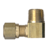 5/8 x 3/4" Brass DOT Poly Line Compression - Male NPT 90° Elbow  1469-10E