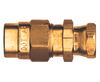3/8 x 1/4" Brass DOT Air Brake Hose Compression Nut/Sleeve/Coupler Swivel Assembly  1492SW-6B