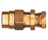 3/8 x 3/8" Brass DOT Air Brake Hose Compression Nut/Sleeve/Coupler Swivel Assembly  1492SW-6C