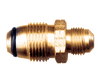 .885"-14 x 3/8" Brass Male POL (CGA510) - Male SAE 45° Flare Propane Coupler  2005-6