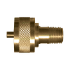 1"-20 x 1/4" Brass Female Swivel Primus - Male NPT Propane Adapter w/Check Valve  2098SW