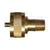 1"-20 x 1/4" Brass Female Swivel Primus - Male NPT Propane Adapter w/Check Valve  2098SW