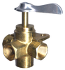 1/4" Brass Female NPT 4-Way Selector Valve w/Mount Bracket  2102-B