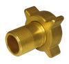 2-1/4 x 1-1/4" Brass Female ACME - Male NPT Propane Filler Coupling  2320