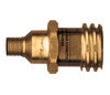 1-5/16" (F..885"-14) x 1/4" Brass Male QCC1/Female POL (CGA510) - Male NPT Propane Adapter  2399