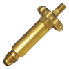 .885"-14 x 1/4" Brass Male POL (CGA510) - 6" Male NPT Propane Tank Fill Adapter w/Handwheel  2490