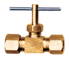 5/16" Brass Metal Line Compression Needle Valve  3062-5