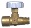 1/4" Brass Male NPT - Female NPT Reverse Flow Precision Needle Valve  850-BRF