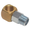 1" Brass/Steel Female NPT - Male NPT Swivel Natural Gas 90° Elbow  ACM-100-SL