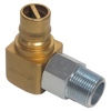 1/2" Brass/Steel Male Quick Disconnect - Male NPT Swivel Natural Gas 90° Elbow  ACM-50-GMNSL