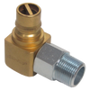 3/4" Brass/Steel Male Quick Disconnect - Male NPT Swivel Natural Gas 90° Elbow  ACM-75-GMNSL