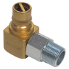 3/4" Brass/Steel Male Quick Disconnect - Male NPT Swivel Natural Gas 90° Elbow  ACM-75-GMNSL