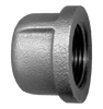 1-1/2" Sch. 40 Black Iron Female NPT Cap  BI-108-K