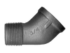 2" Sch. 40 Black Iron Male NPT - Female NPT 45° Street Elbow  BI-124-M