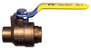 1-1/8" O.D. Tube Forged Brass 200 PSI Female Sweat-On Fuel Oil Ball Valve  BVC4103-18