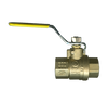 3/8" Forged Brass 600 PSI Female NPT Safety Exhaust Ball Valve w/Locking Handle  BVSE2103-C-LH