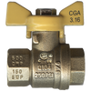 1/2" Forged Brass 125 PSI Female NPT Natural Gas Ball Valve  BVT2103-D
