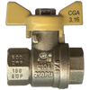 3/4" Forged Brass 125 PSI Female NPT Natural Gas Ball Valve  BVT2103-E