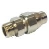 3/4 x 3/4" GAS-FLO® "One Touch" Chromed Brass CSST - Male NPT Adapter  GFPC48-12E