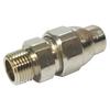 1 x 1" GAS-FLO® "One Touch" Chromed Brass CSST - Male NPT Adapter  GFPC48-16H