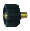Black Nylon Female QCC1 - Brass Male NPT Tailpiece - 100,000 BTU  GR-1B-100