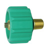 Green Nylon Female QCC1 - Brass Male NPT Tailpiece - 200,000 BTU  GR-1B-200