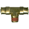 1/4 x 1/4 x 1/4" Brass DOT Push-To-Connect - Push-To-Connect - Male NPT Tee  PC1472-4B