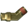 3/8 x 1/8" Brass DOT Push-To-Connect - Male NPT 45° Elbow  PC1474-6A
